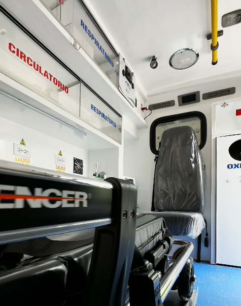 Camillas para la fabricacion de ambulancias y vehiculos de rescate